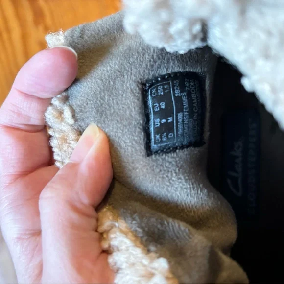 Clarks Cloudsteppers Breeze Glacier green slip on boots - Picture 4 of 6